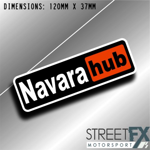 Navara Hub Sticker Decal 4x4 4WD Camping Caravan Trade Truck Aussie Adventure