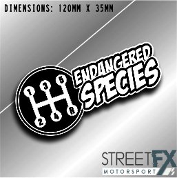 Endangered Species Sticker Graphic bumper window jdm v8 car ute aussie vinyl