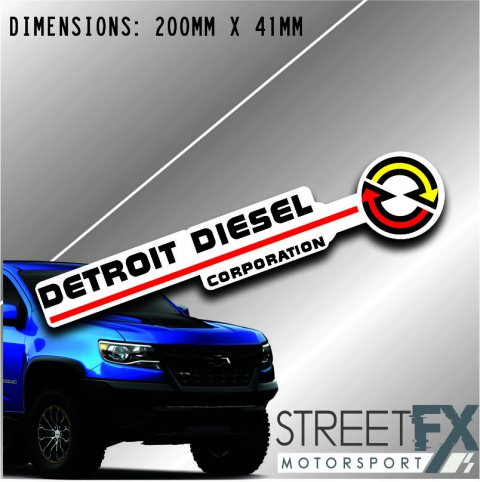 Detroit Diesel Corporation Sticker Decal 4x4 4WD Camping Caravan Trade Aussie