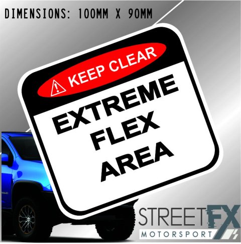 Extreme Flex 4x4 Sticker Decal 4x4 4WD Camping Caravan Trade Truck Aussie