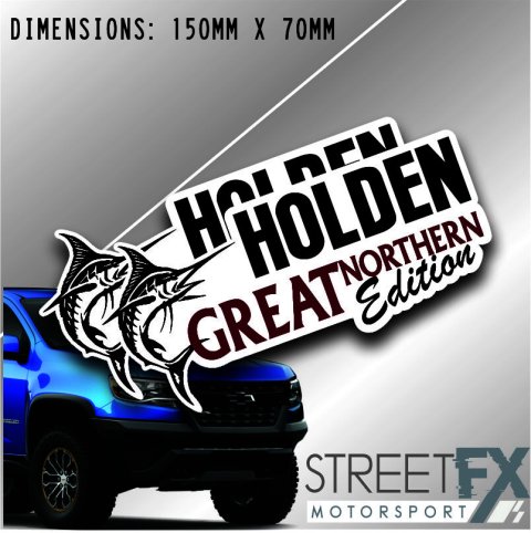 Great Northern Edition Holden 150MM Sticker Decal 4x4 4WD Camping Caravan