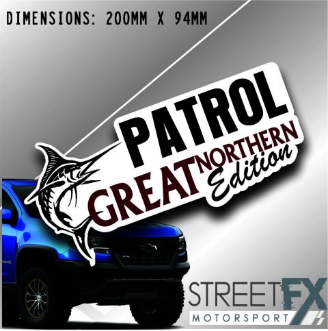 Great Northern Edition Patrol Sticker Decal 4x4 4WD Caravan Trade Aussie