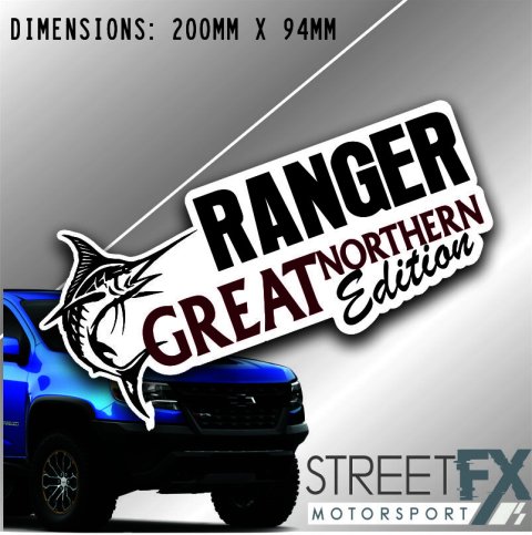 Great Northern Edition Ranger Sticker Decal 4x4 4WD Caravan Trade Aussie