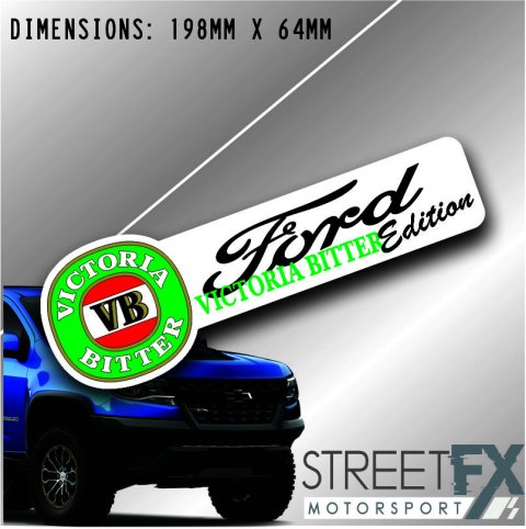 VB Victoria Bitter Beer Ford Sticker Decal 4x4  Camping Caravan Trade Aussie