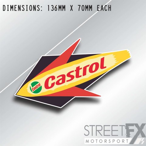Castrol Vintage Rocket Sticker Graphic bumper window jdm v8 car ute aussie