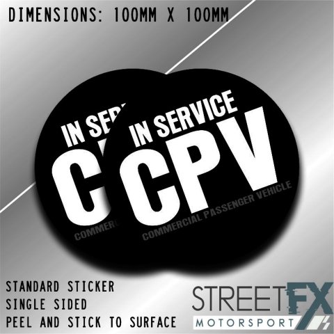CPV Commercial Passenger Vehicle Sticker Workplace Tools Tradie Safety Funnys