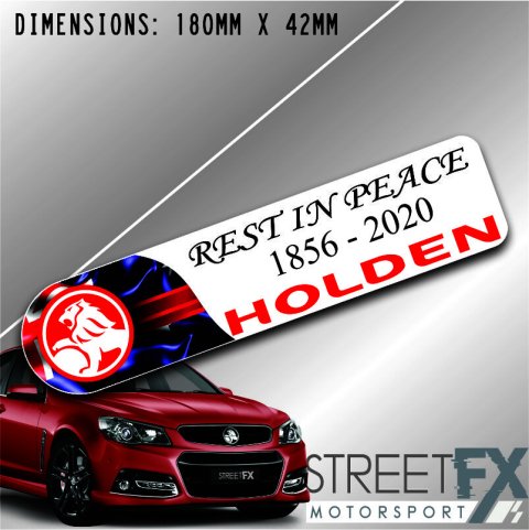 Rest in Peace Holden RIP Sticker Graphic bumper window jdm v8 car ute aussie