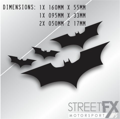 Batman 5 Pack Black Sticker Funny Culture Aussie Graphic Meme Quirky Car  4x4