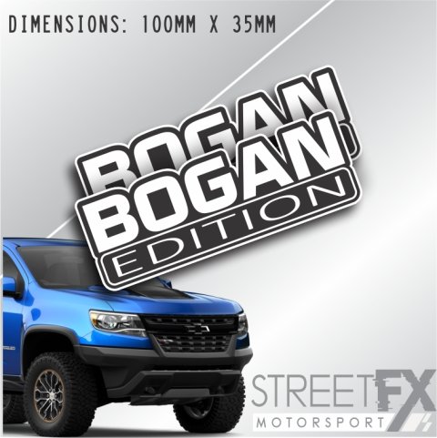 Bogan Edition Twin Pack Sticker Funny Humour Car  Truck Ute  4x4 Pop Culture
