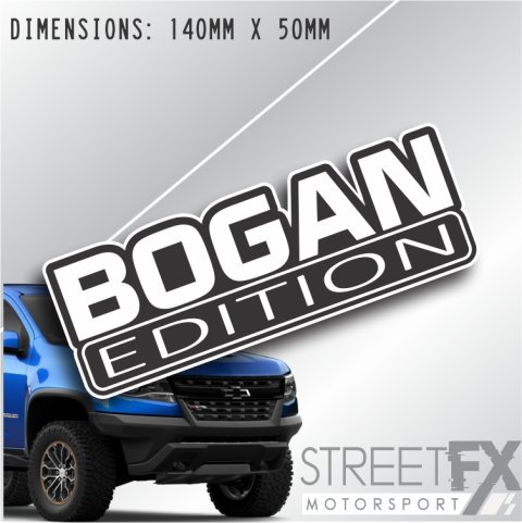 Bogan Edition 140mm Sticker Funny Humour Car  Ute  4x4 Pop Culture Aussie