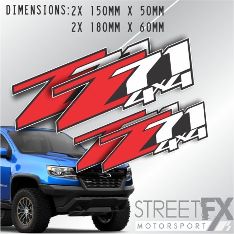 Z71 Colorado 4x4 Sticker Pack Kit for Holden GMC Sierra 1500 2500 offroad truck