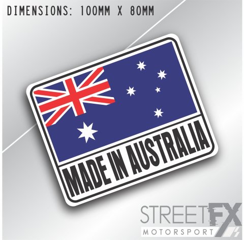 Made in Australia Sticker Decal Aussie Bumper Window Straya Car 4x4 Truck