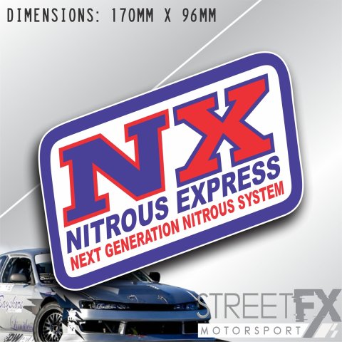 NX Nitrous Express Sticker Decal Muscle Car Banner Retro Vintage Logo V8 JDM