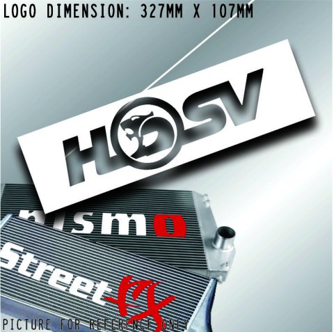 HSV Intercooler cooler front mount stencil Sticker Decal car jdm drift race