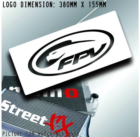 FPV Intercooler cooler front mount for Ford stencil Sticker Decal car jdm drift race
