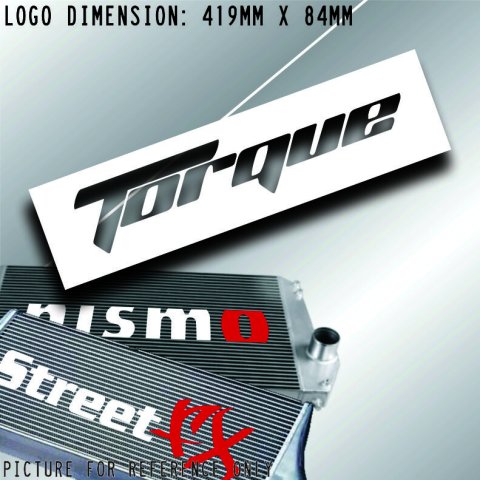 Torque Intercooler cooler front mount stencil Sticker Decal car jdm drift race