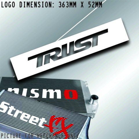 Trust Intercooler cooler front mount stencil Sticker Decal car jdm drift