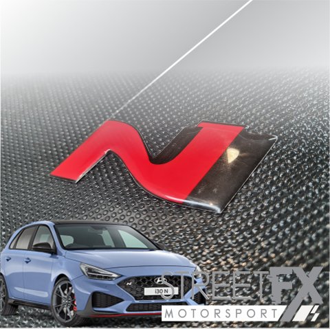 Pair i30N Red Epoxy Sticker Decal for Hyundai I30 N Nline Line Peformance