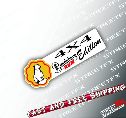 4x4 Rum Edition Sticker