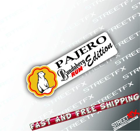 Pajero Rum Edition Sticker
