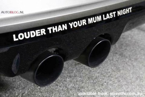 Louder Than Your Mum Last Night Sticker