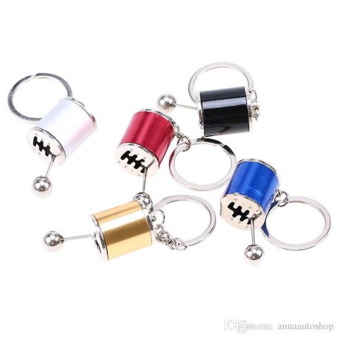 Automotive Gearshifter Keyring -  Black