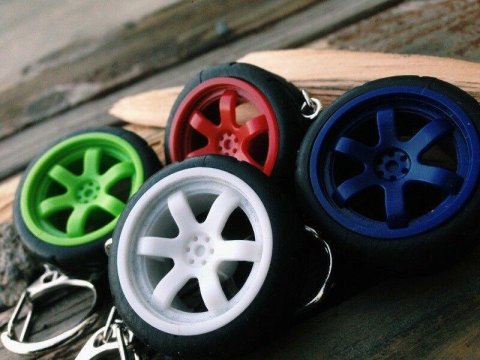 RAYS VOLK TE37 Wheel KEYRING Keyfob Key Chain