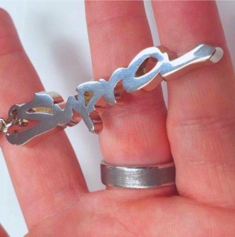 Chrome Supra Keychain Keyringfor Toyota 2JZ 1JZ JZA80 A90 A70 TRD JDM