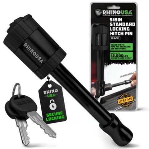 Rhino USA 2in Locking Trailer Hitch Pin - Blue