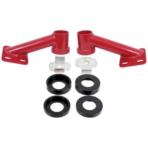 BMR 15-17 S550 Mustang Cradle Bushing Lockout Kit - Red