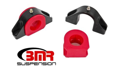 BMR Universal 1.375in Billet Aluminum Sway Bar Mount Mount (Polyurethane) - Black