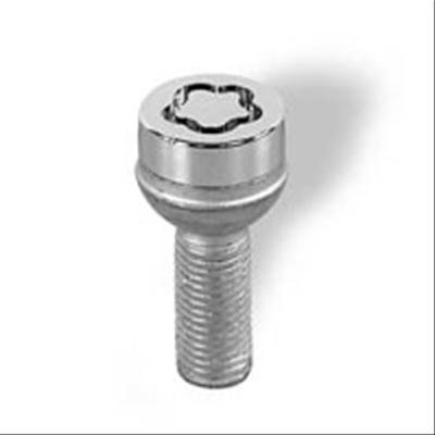 McGard Wheel Lock Bolt Set - 4pk. (Radius Seat) M12X1.5 / 17mm Hex / 39.9mm Shank Length - Chrome