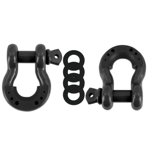 Borne Off-Road Borne D-Ring Shackle Set Black