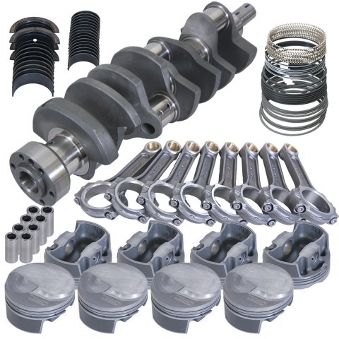 Eagle Chevy 454 1Pc 4.250in Crank 6.385in I-Beam Rods 18cc Dome 4.310in Pistons Rotating Assembly
