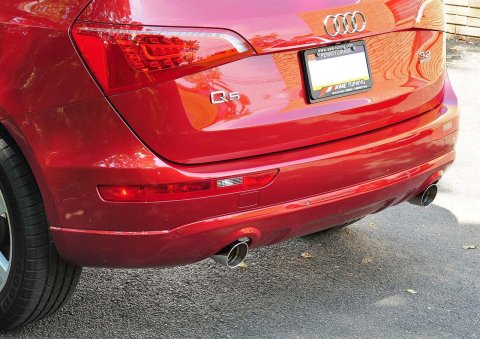 AWE Tuning Audi 8R Q5 3.2L Non-Resonated Exhaust System (Downpipe-Back) - Polished Silver Tips