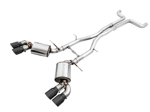 AWE Tuning 16-24 Chevy Camaro SS Non-Res Cat-Back Exhaust -Touring Edition (Quad Diamond Black Tips)