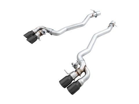 AWE Tuning 18-19 BMW M5 (F90) 4.4T AWD SwitchPath Axle-Back Exhaust - Diamond Black Tips