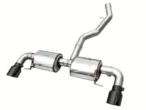 AWE 19-23 BMW 330i / 21-23 BMW 430i Base G2X Touring (Excl. Conv) Axle-Back Exhaust - Diamond Black