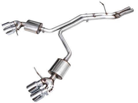 AWE Tuning 2022+ Porsche Macan 2.9TT Touring Edition Cat-Back Exhaust w/ Chrome Silver Tips