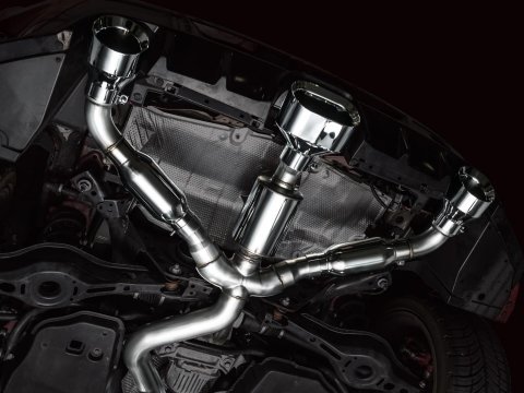 AWE Tuning 23-24 Toyota GR Corolla Track Edition Cat-Back Exhaust - Chrome Silver Tips