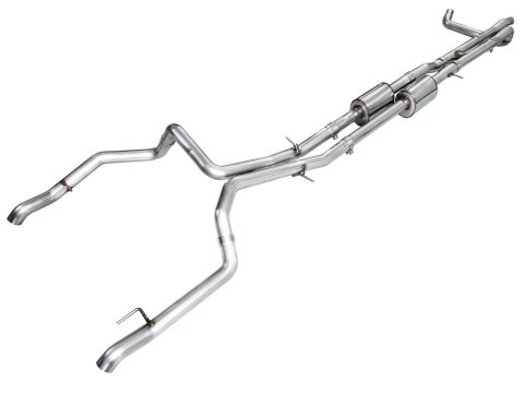 AWE Tuning 4th Gen GM 1500 6.2L Cat-Back Split Rear Exit (w/ Bumper Cutouts) - OE Tips