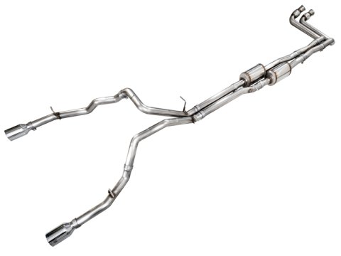 AWE Tuning 25+ RAM 1500 3.0TT 0FG Cat-Back Touring Exhaust - Chrome Silver Tips