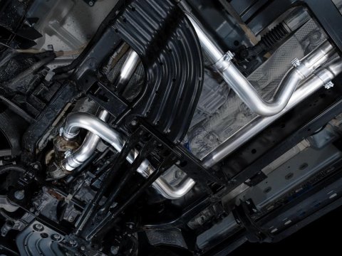 AWE Tuning 2025+ RAM 1500 RHO 3.0 I6 TT 0FG Dual Rear Exit Cat-Back Exhaust - Diamond Black Tips