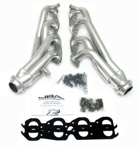 JBA 96-00 GM Truck 7.4L Vortec w/EGR & A.I.R. 1-3/4in Primary Silver Ctd Cat4Ward Header