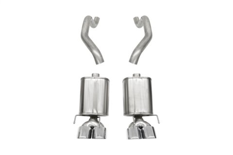 Corsa 2005-2007 Chevrolet Corvette (C6) 6.0L/6.2L Polished Sport Axle-Back Exhaust w/4.5in Tips