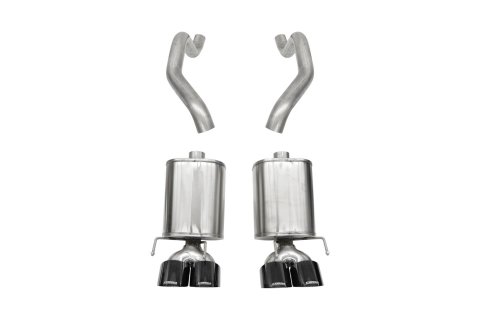 Corsa 2005-2007 Chevrolet Corvette (C6) 6.0L/6.2L Black Sport Axle-Back Exhaust w/4.5in Tips
