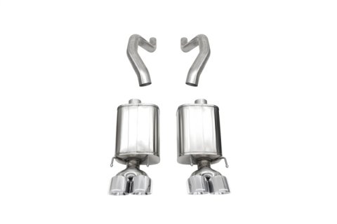 Corsa 06-13 Chevy Corvette C6 Z06 7.0L / 09-13 ZR1 6.2L Polished Axle-Back Exhaust w/4.5in Twin Tips