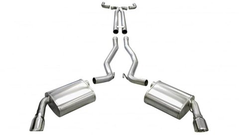 Corsa 2011-2015 Chevrolet Camaro Convertible SS 6.2L V8 Manual Polished Sport Cat-Back + XO Exhaust