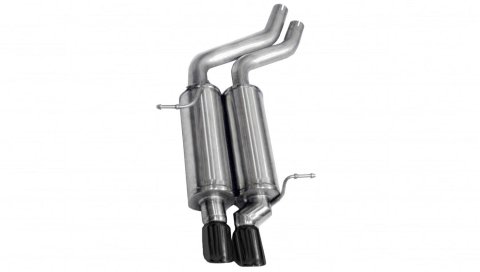 Corsa 2001-2006 BMW 325i/ci Convertible E46 Black Sport Axle-Back Exhaust