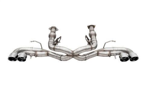 Corsa 2020-25 Corvette C8 3in Xtreme Cat-Back Exhaust 4.5in Pol Quad Tips - Deletes stock AFM Valve